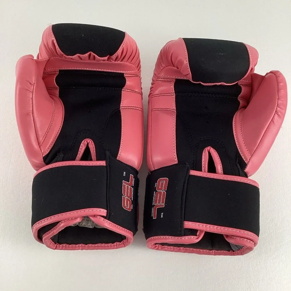 Title Boxing Gel Enforced Lining Gloves Sz Medium Athletic Sports Equipment Pink
